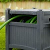 Suncast Garden Hose Hideaway Storage Reel Box, Cyberspace Grey –