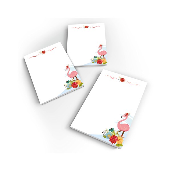 Junapack 12 Mini Notepads Flamingo Party Bags for Children's Birthday