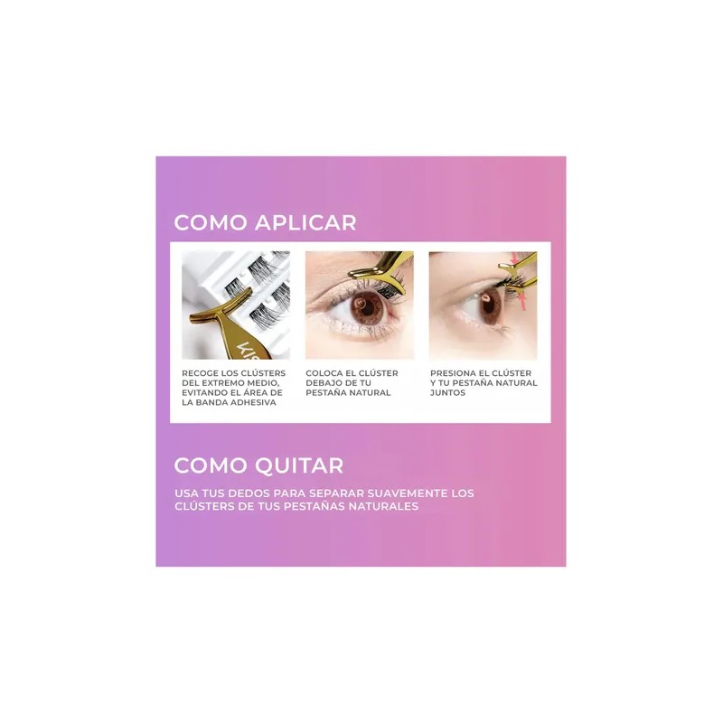 Pestañas Postizas Con Aplicador Kiss Impress Falsies Voluminous Color negro