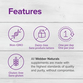 Webber Naturals Vitamin K2 MK-7 (120 mcg) with Vitamin D3 (1,000 IU), 90 Softgels, Supports Bones, Teeth, and Cardiovascular System, Vitamin Supplement, Gluten Free and Non-GMO