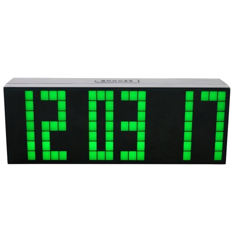 Redlution Digital Large Big Jumbo LED snooze wall desk Alarm