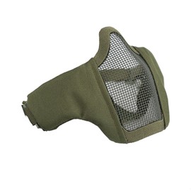 OneTigris Mesh Face Guard Half Mask Anti Fog Airsoft Game Cosplay, olive drab
