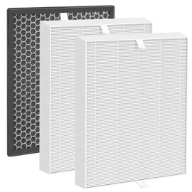 Can-Meageren PRF-51 Air Filter Replacement Compatible with Brondell PR50-B and PR50-W Air Cleaner Purifier, 2 x H13 True Air Filters + 1 x Active Carbon Filter