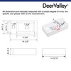 Small Bathroom Sink DeerValley, 15"x7" Mini Rectangle Wall Mount Vessel