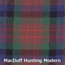 Ingles Buchan Tartan Sash Clan MacDuff Ladies Scottish Wool Plaid  - MacDuff Hunting Modern