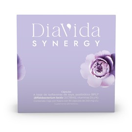 SYNERGY® – Isoflavonas de Soya con Postbiótico BPL1® Bifidobacterium lactis CECT8145, Vitaminas D3 y K2 – 30 cápsulas
