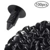 AUTOKAY 100Pcs 8mm Bumper Clips Auto Car Hole Plastic Rivets