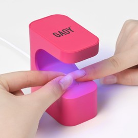 GAOY GAOY Mini UV Light for Gel Nails, Small Curing Light with 2 Timers, U-Shaped LED Nail Lamp for Fast Curing, Rosy