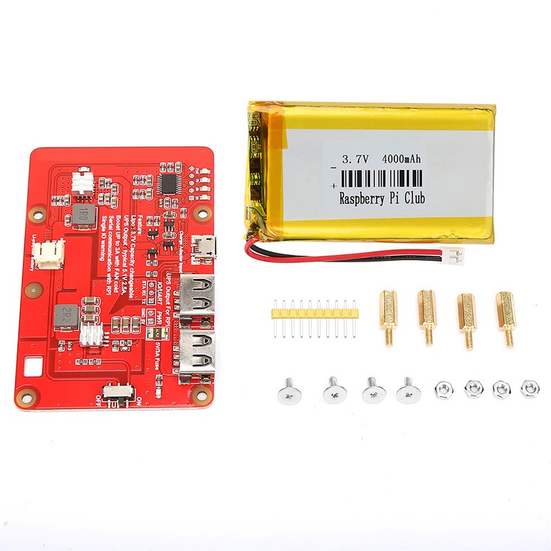 UPS Lithium Battery Expansion Board with 4000mAh Lithium Battery for