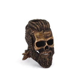 3pcs Norse Vikings worrior Paracord Beads Hair Tube Beads Stainless Steel Beads for Bracelets Pendant Necklace DIY,Braiding Beads for Hair Braids Viking Beads with Valknut Gift Bag.