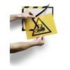 Durable Duraframe Security A4 Info Frame, Yellow/Black (Pack of 2)