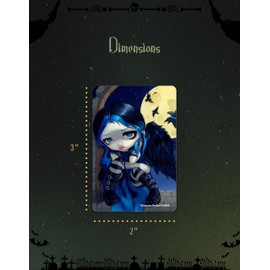 ARCANE VAULT - Jasmine Becket-Griffith: Gothic Fairy Tale The Whispered World Lenore Wood Magnet, Laser-Cut, UV-Coated, Decorative Magnets (1253-LM)