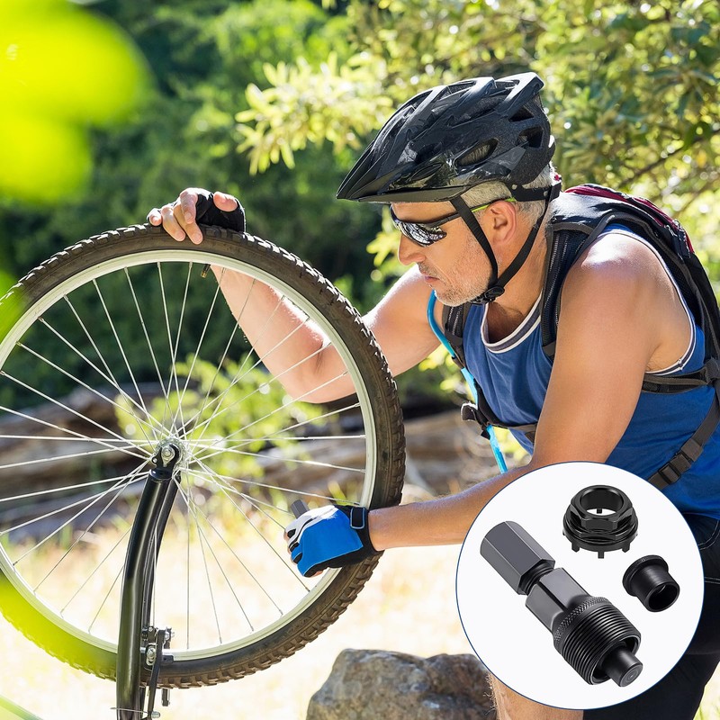 Bogoro Crank Remover Bicycle Black Crank Puller Bicycle Removable Bicycle