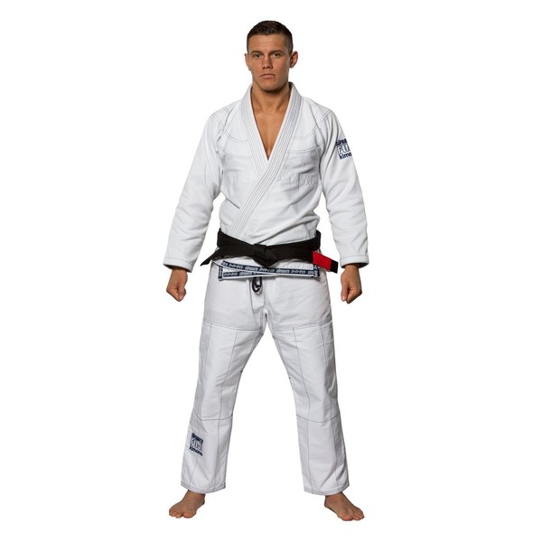 FUJI Suparaito BJJ GI Martial Arts Uniform, White, A2