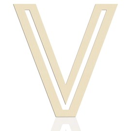 Wooden Letters 12 Inch,1/5 Inch Thick Large Wood Letter V Cutouts Unfinished Wooden Alphabet Letters for Wall Decor Crafts DIY Painting Birthday Party Nursery Holiday Big Home Decorations (V)