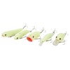5Pcs Simulation Luminous Plastic Lure Hard Minnow Popper Pencil VIB