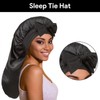 Schlafmütze Satin Bonnet, Lange Satin Haarhaube Mädchen, Große Seidenhaube zum