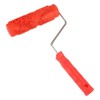 7IN Rubber Embossing Texture Wall Printing Brush Relief Roller Tool