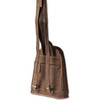 Woodland Leather Backpack, Small Size, Natural, Soft Buffalo Leather, Dark