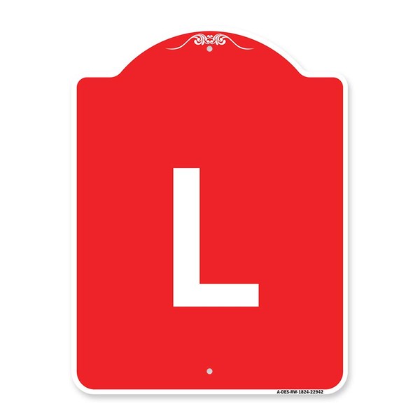 SignMission Designer Series Sign - Sign with Letter L |