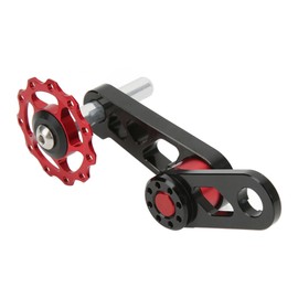 Single Speed Chain Tensioner Aluminum Alloy Folding Bike Chain Stabilizer Bike Chain Tensioner for Single Speed Folding Bike Red