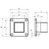 Stainless Steel Floor/Wall Flange V4A Ground Flange Connection 30 x