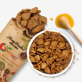 NY Spice Shop Honey Roasted Sesame Chips Bulk – 1 Pound Honey Sticks - Snack Chips - Honey Roasted Sesame Chips - Sesame Sticks Snacks - Honey Sesame Sticks - Delicious Snack Sticks for Midday