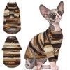 T'CHAQUE Sphynx Clothes, Cat Clothes for Hairless Cats, Stretchy Pullover