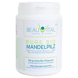 Pure Bio Agaricus Blazei Murrill 100 g Almond Mushroom Powder from EU Organic Agriculture, Vegan, No Artificial Additives