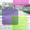 Transparent Sticky Note, 8 Counts/160 Sheets Square Waterproof Self Adhesive