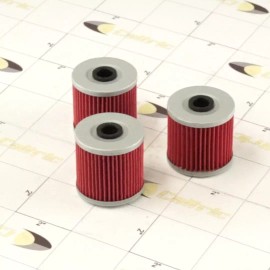 Caltric 3 Pack Oil Filter for Kawasaki Bayou 250 KLF250 2003 2004 2005 2006 07 08 09-11