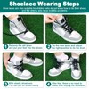 DELELE Flat Elastic Shoe Laces: Light Grey Stretch Shoelaces for