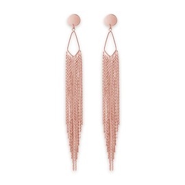 Long Tassel Earrings Gold Tassel Earrings for Women Gold Chain Drop Earrings Bride Earrings for Wedding Party New Year Jewelry Gifts