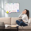 Large Dry Erase Calendar Whiteboard for Wall, Polegas 24" X