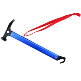 YAPJEB Peg Hammer, Camping Hammer, Lightweight, High Carbon Steel, Aluminum, Tent Hammer, Peg Hammer, Peg Pull, Touring Tent, Camping, Outdoor Activities