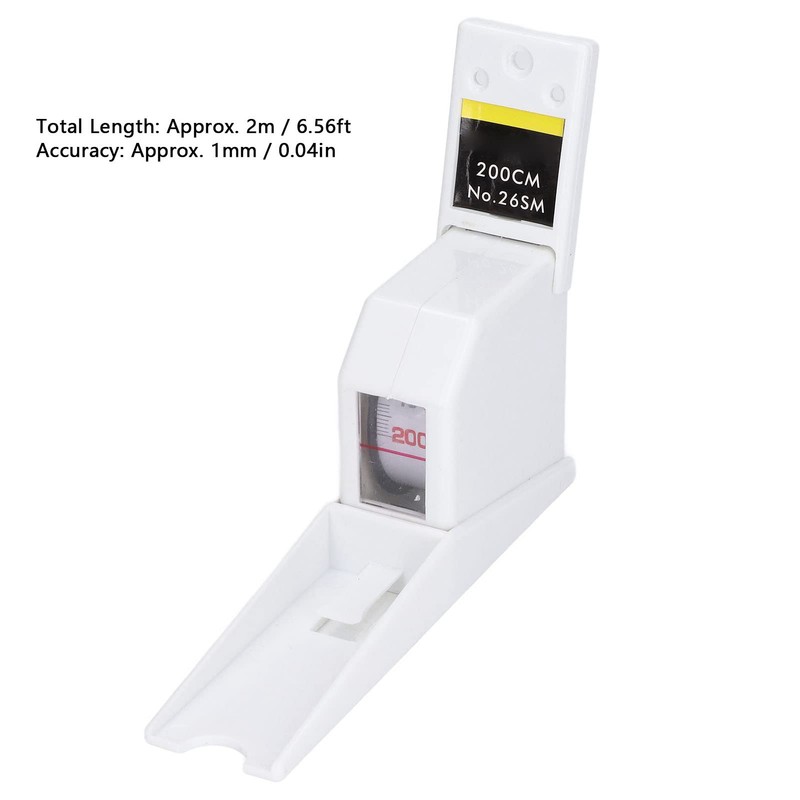 200cm Stadiometer Wall Mounted Growth Measuring Height Ruler, Roller Ruler
