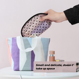 Colacoo 4 PCS Mesh Cosmetic Bag with Zipper, Clear Makeup Bag Set Mesh Zipper Pouch Bags Toiletry Bag for Women Travel Accessories (Multi-Size, Pink)