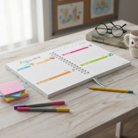 Agenda Docente Escolar 26/27 Pasta Dura Mod. School #4