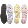 Maidai Women's Deodorizing Insole, Fluffy Insoles, Set of 3 floral