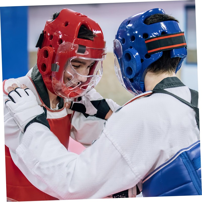 Yardwe Taekwondo Mask Visor Taekwondo Helmet Boxing Hand Wraps Kick