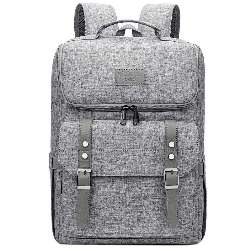 YALUNDISI Vintage Backpack Travel Laptop Backpack with usb Charging Port