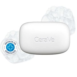 CeraVe Barra Limpiadora Hidratante 128gr Jabón en barra para rostro y cuerpo  Libre de fragancia, no irritante                                        