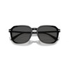 Coach HC8383U Universal Fit Sunglasses, Black/Grey Solid, 55 mm