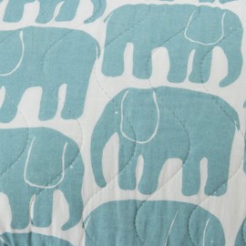 nishikawa PM79183601B Pillow Pad, Blue, 24.8 x 16.9 inches (63 x 43 cm), Finlayson Elephant, 100% Cotton, Made in Japan