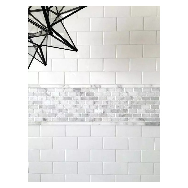 Stone Center Online C63XT Non Slip Shower Tile Carrara White