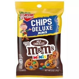 Keebler Chips Deluxe Mini M&M's Cookies 3 oz (Pack of 6)