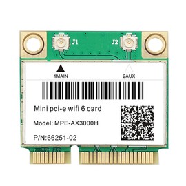 WiFi 6E AX3000H Tarjeta de Red WiFi InaláMbrica BT 5.2 para Adaptador Wi-Fi Mini PCIE para Escritorio/Laptop Win10