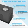 10 inch Bar Sink Undermount, 10x18 inch Small Bar Sink