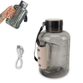 Hydrogen Water Bottle,1.5L Hydrogen Water Generator High Technology Waterionizer Fitness Water Ionizer Bottle,Portable Hydrogen Water Machine for Travel Gym Home (Black Gray)