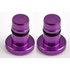 F.Wave design [(2 pieces)] Aluminum Shaved Earphone Jack Cover Alumi Cap Earphone Jack Accessory Jack Piercing Cover Smartphone Piercing STD 2 Pieces (Elegant Purple)